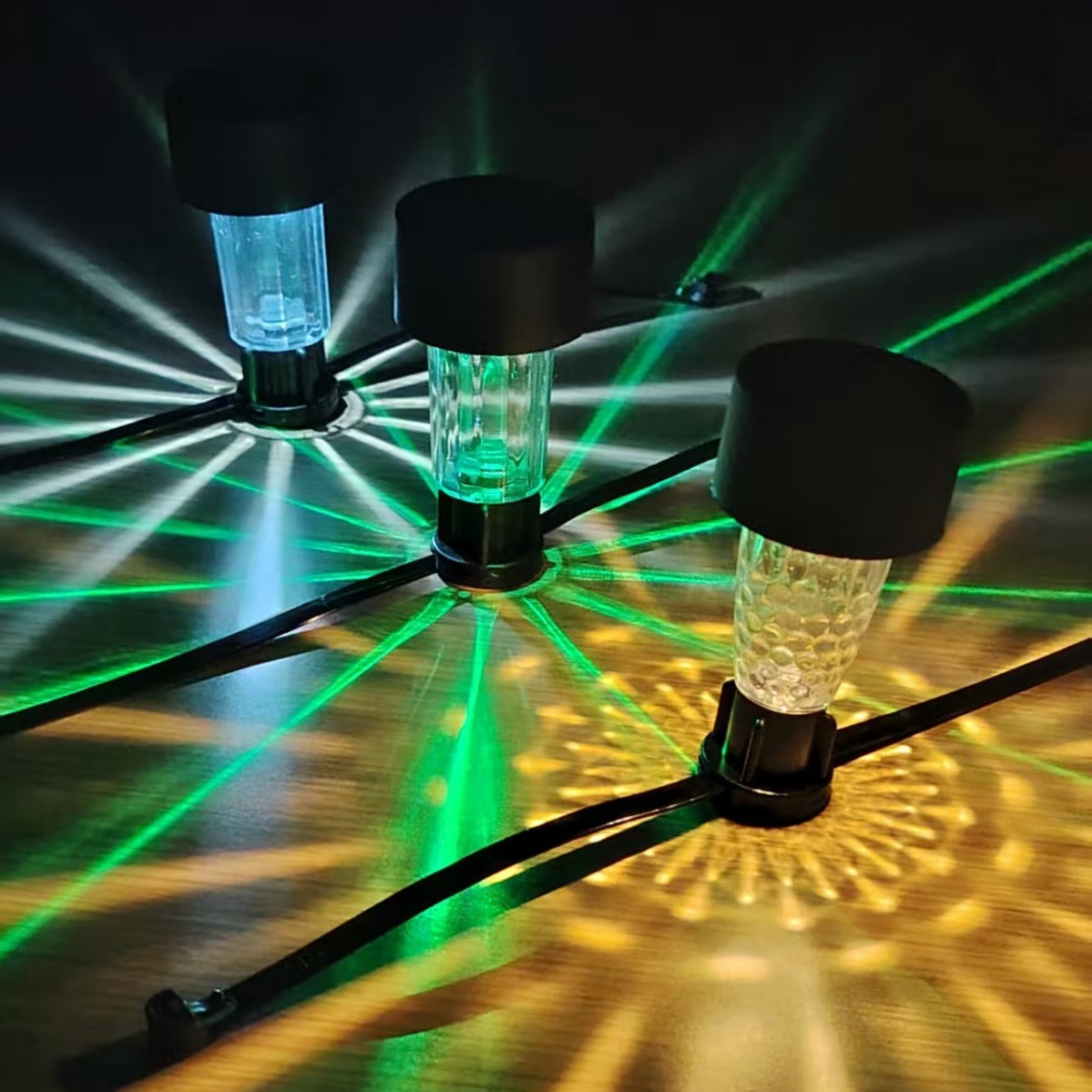 Cross-border new solar lamps, garden lamps, solar cable tie lamps, outdoor fence, balcony waterproof decorative atmosphere lamps details Picture