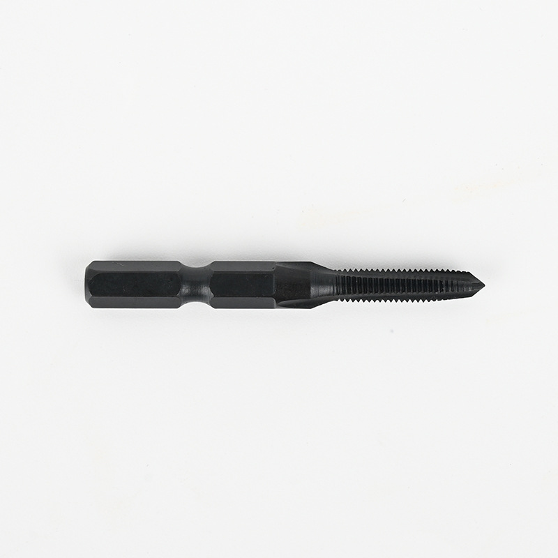Supply of black high-speed steel taps for pneumatic hexagonal handle taps, straight groove taps for hexagonal handle taps Application Scenario