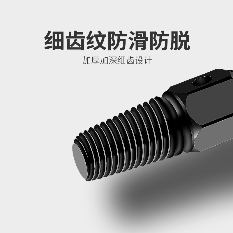 Double-head broken thread remover tool, universal screw, broken faucet and pipe thread, a magic tool for removing broken threads Application Scenario