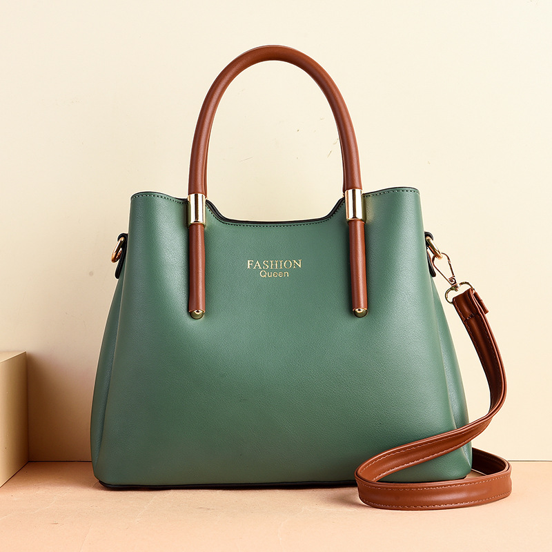 Factory direct sales of foreign trade women's handbags, 2022 new style versatile middle-aged mom bags, crossbody bags, large capacity bags details Picture