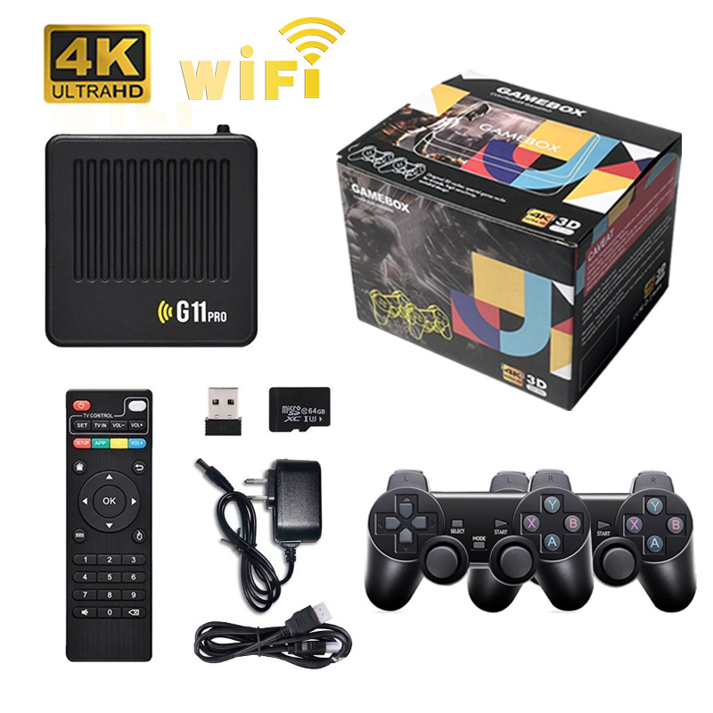 Cross-border G11PRO Home TV Game console dual-system set-top box 4K High-Definition wifi open-source arcade full figure
