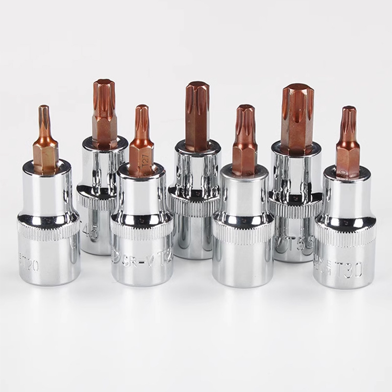 1/4 Xiaofei socket wrench T25, T8, H4, H6, hexagon socket straight cross type screwdriver head Application Scenario