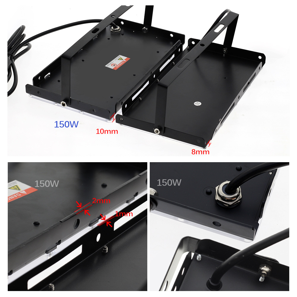 Cross-border new outdoor landscape lighting 100W seven-color RGB floodlight strip remote-controlled color-changing led floodlight Application Scenario