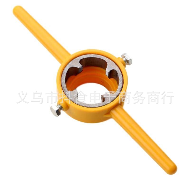 Six-piece set of taps, taps, water pipe and plastic pipe manual easy threading wrenches, 4-inch, 6-inch and 1-inch sets Specification drawing