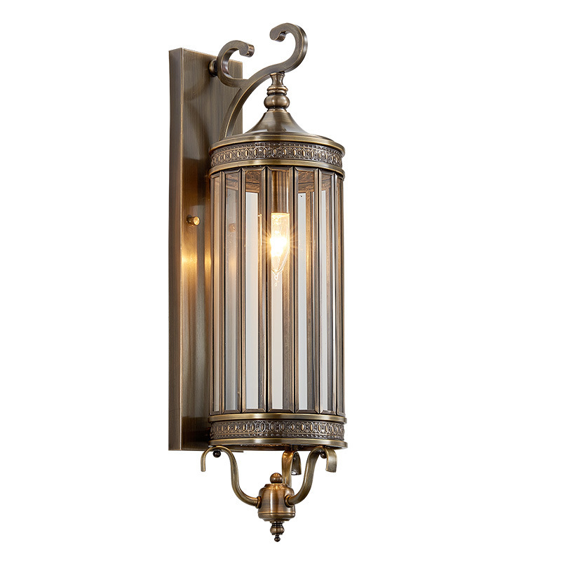 Outdoor wall lamps, waterproof European-style courtyard exterior wall lamps, hotel outdoor balcony corridor corridor wall lamps, villa garden wall lamps Item Picture