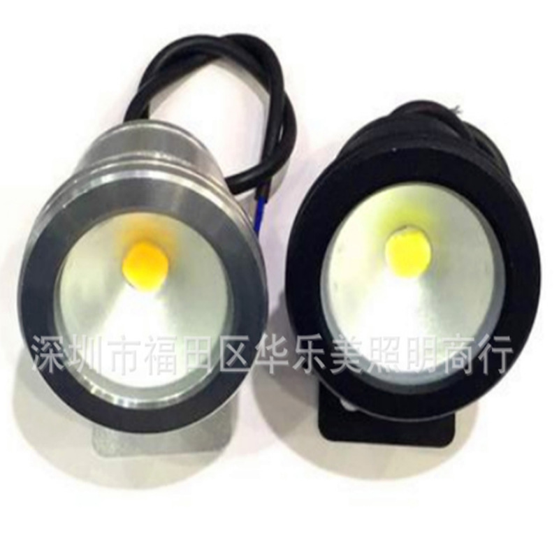 led underwater light, water-proof light, 12V seven-color spotlight, fishpond fountain, color-changing landscape swimming pool light, 10W details Picture