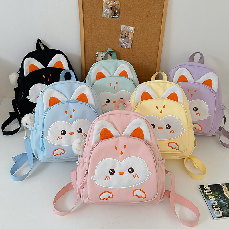 New cute cartoon kindergarten schoolbag, adorable baby backpack, color-blocking children's travel and study tour casual backpack Specification drawing