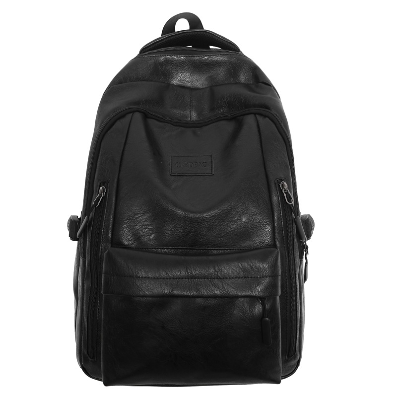 Cross-border Schoolbag 2024 New College Students' Casual large-capacity Backpack pu Travel Korean version computer backpack Item Picture