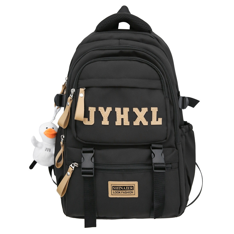 Korean vintage style backpack for men, simple high school and college students, campus cultural travel backpack for women, trendy Instagram schoolbag for women Item Picture