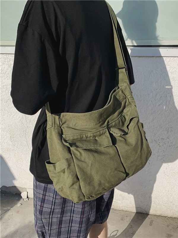 Special offer wholesale crossbody bags, women's artistic youth single-shoulder bags, ins large-capacity work canvas bags, college student backpacks full figure