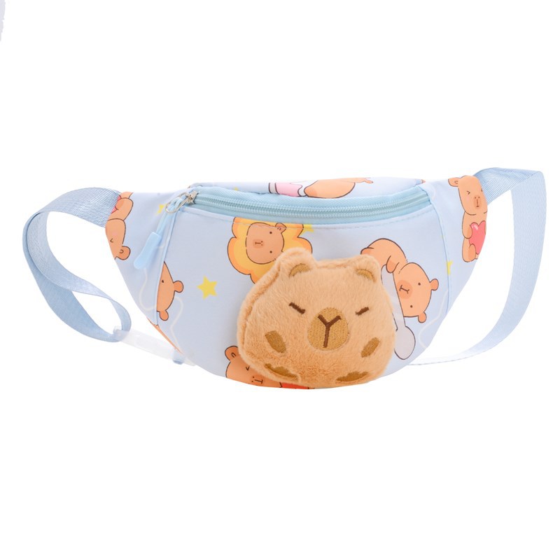 New Winter 2024 cartoon cute children's bags, boys' and girls' accessories, small chest bags, casual travel princess waist bags Item Picture