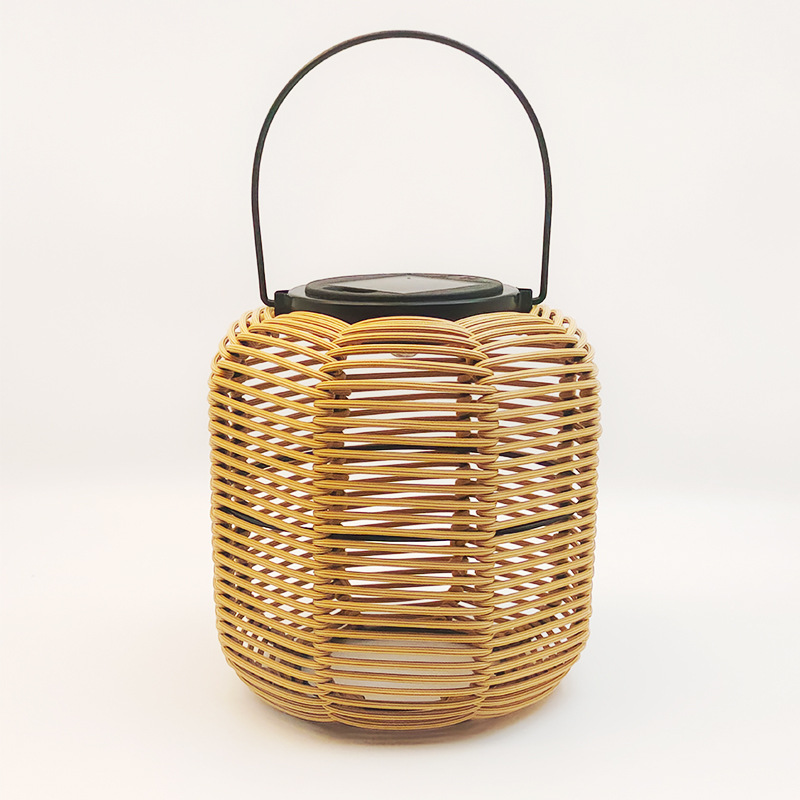 New handcrafted rattan solar garden lamp, waterproof led camping garden, garden, dining room and home lighting fixtures Specification drawing