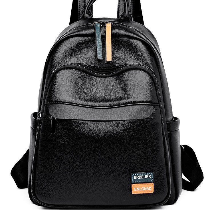 Versatile 2024 Women's soft Fashion Backpack, large capacity, simple and casual backpack, commuting Light and travel schoolbag Item Picture