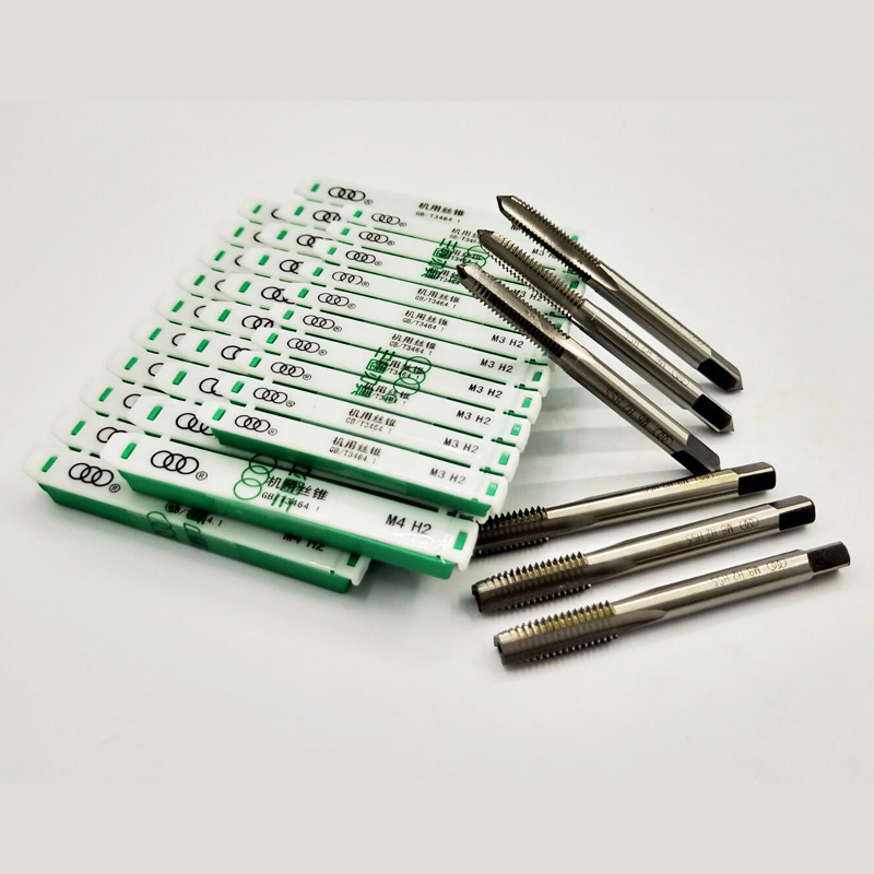 Genuine Shanghai cutting tools three-turn machine taps/machine taps three-turn taps M3/4/5/6/8/10/12 Specification drawing