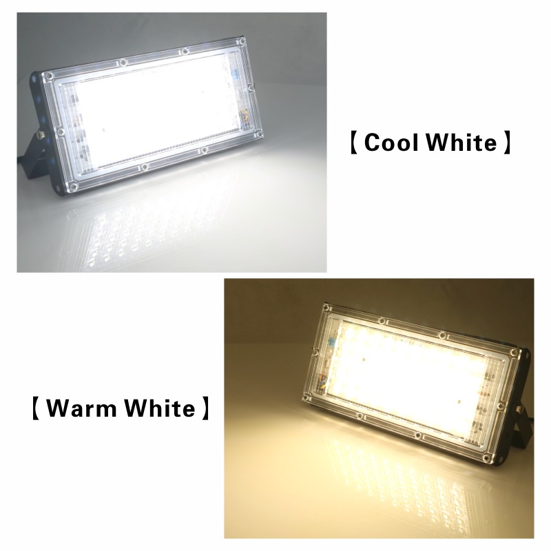 LED floodlight, floodlight, dot floodlight, 50W outdoor lighting lamp, cross-border 220V bare lamp Specification drawing