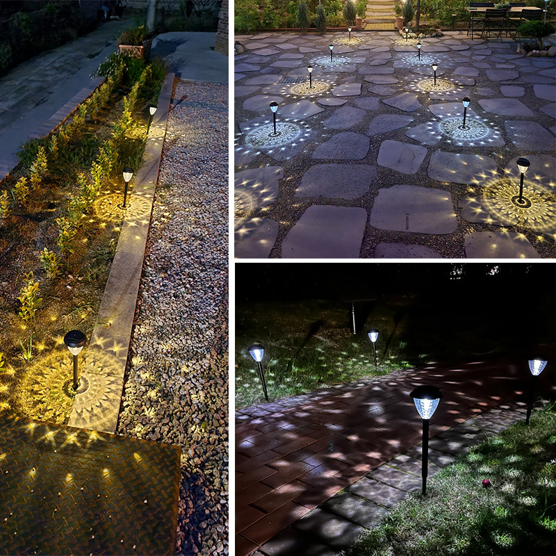 Cross-border bestsellers: Solar lawn lights, outdoor waterproof garden lights, garden landscape decorative atmosphere LED ground insert lights details Picture