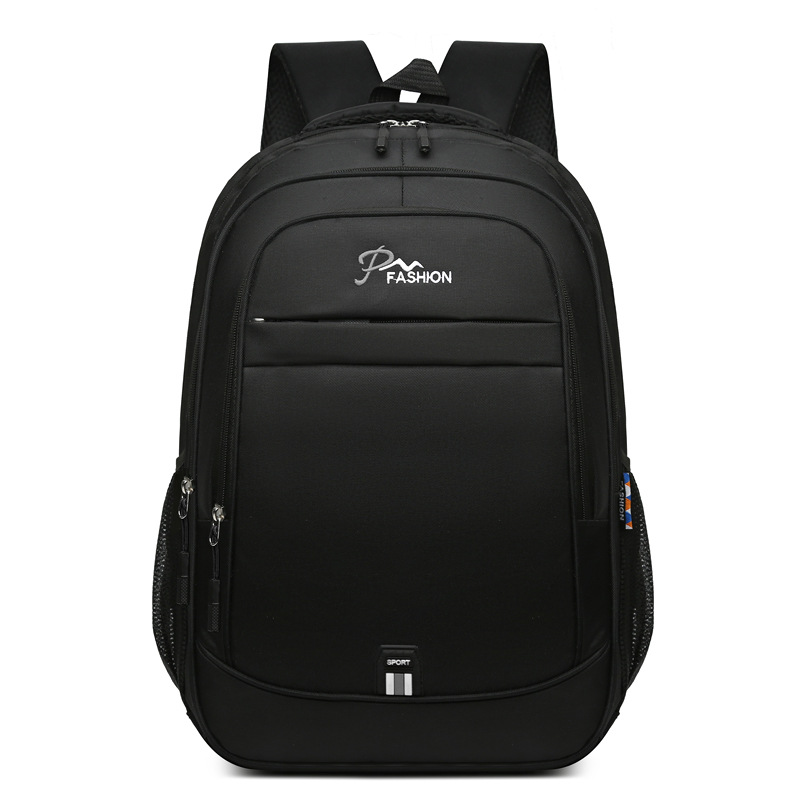 Cross-border fashion trend men's backpacks, large-capacity business computer backpacks, simple student schoolbags, casual travel bags Item Picture