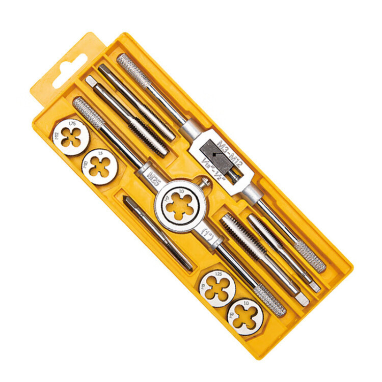 Deli Tools Tap and Die set, hand tap wrench, die winch stand, metric DL0027 28 29 undefined