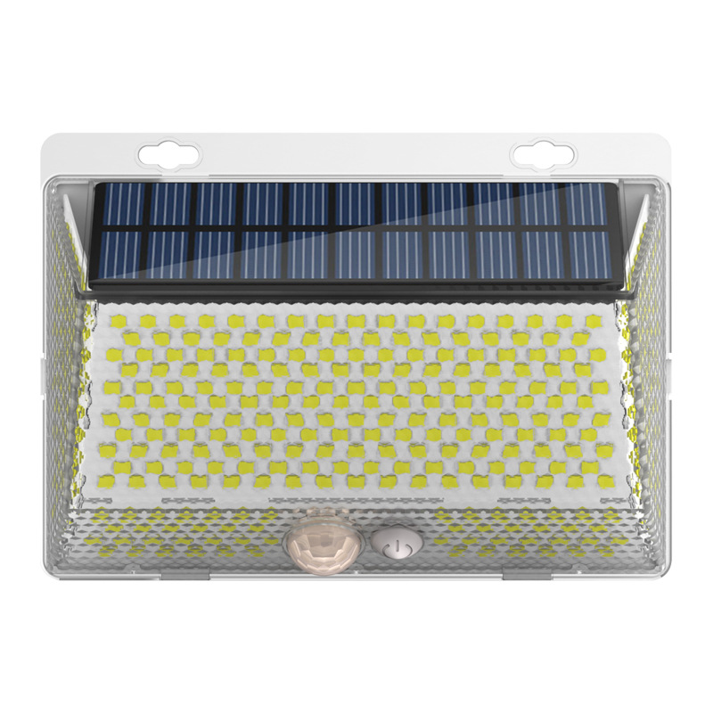 Solar-powered courtyard outdoor LED wall lamp, household outdoor waterproof magnetic suction remote control four-sided light-emitting sensor wall lamp Item Picture