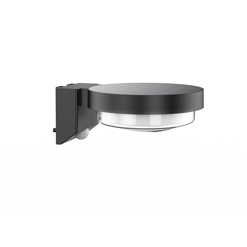 2025 New cross-border solar outdoor LED wall lamp, circular staircase, corridor, garden and courtyard human body sensor lamp Item Picture