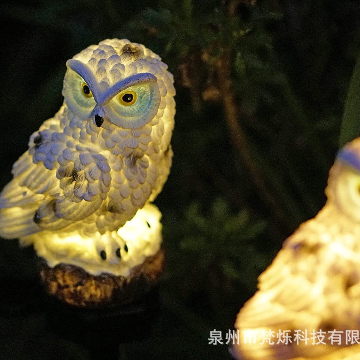 Amazon solar lawn lights, owl pattern landscape lights, courtyard ground insert lights, outdoor garden lights Application Scenario