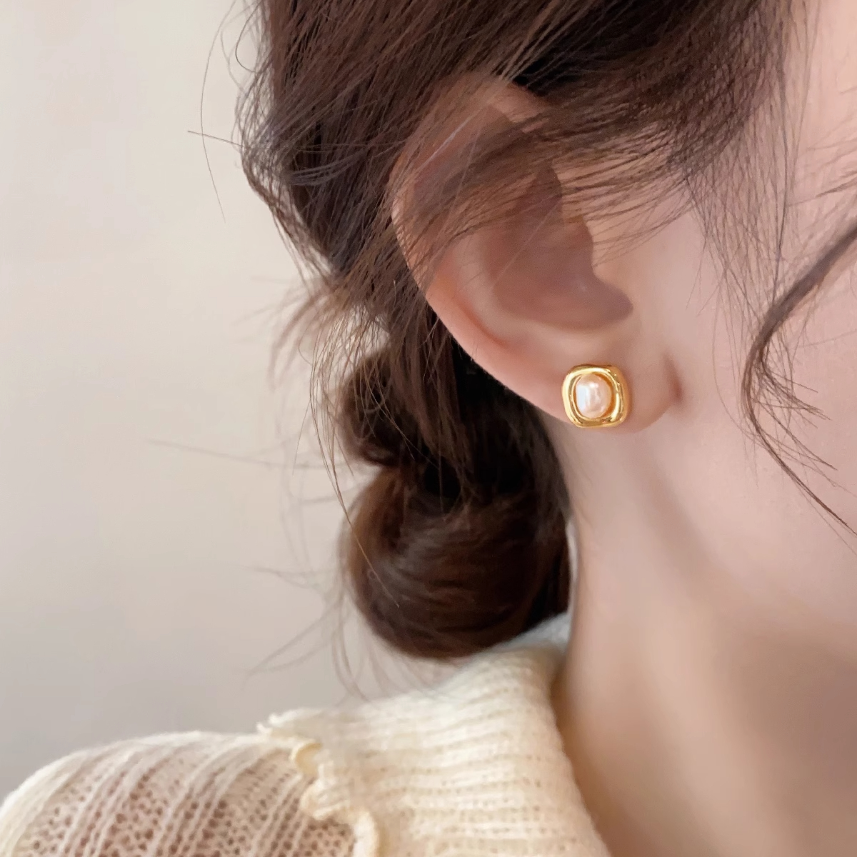 饰品/耳饰/耳钉/3对耳钉/滴油产品图