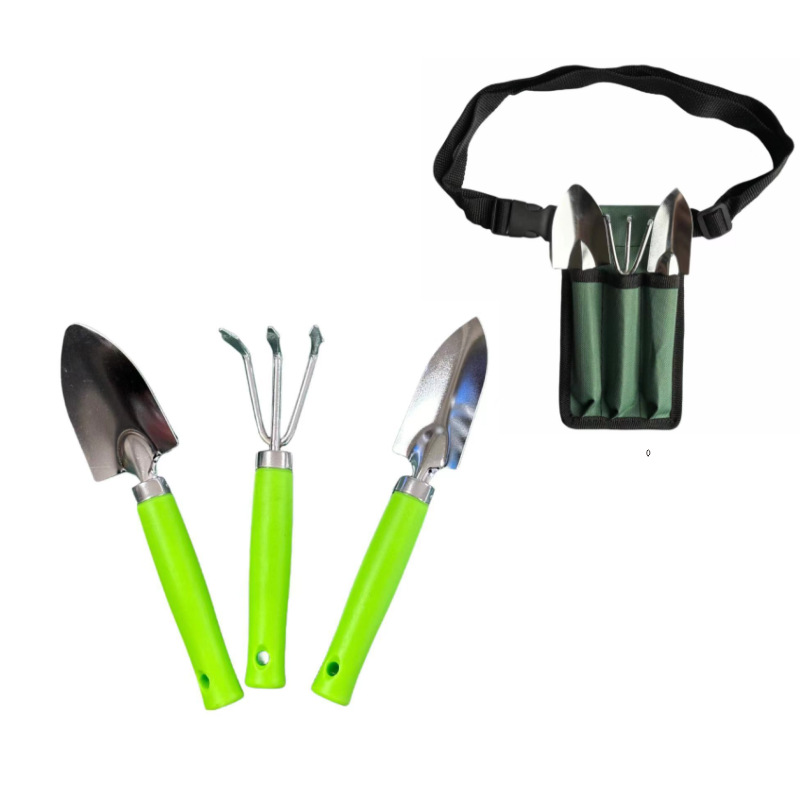 Cross-border mini cloth bag set of tools, gardening set, garden tools, children's tools, garden tools, shovels and harrows, 3 pieces Specification drawing