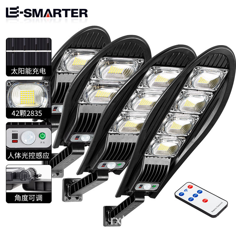 Cross-border new outdoor lighting LED portable small street lamp, solar supplementary light, garden light, sensor street lamp full figure