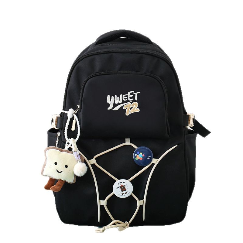 New high school and college student schoolbags, high appearance level, large-capacity backpack, American sports backpack, campus boys Item Picture