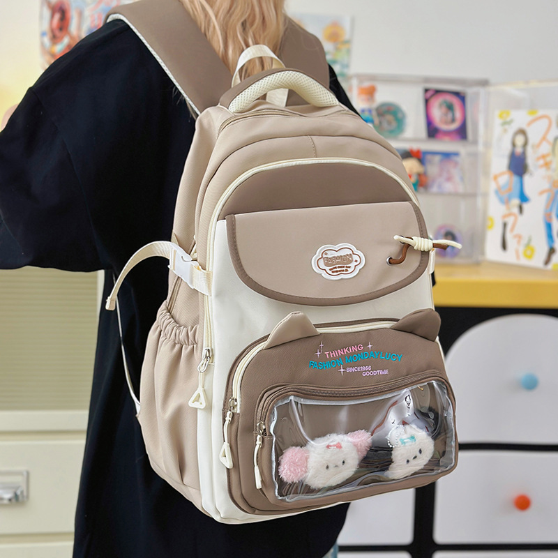 New middle school schoolbag for girls, cute and painful bag, junior high school birthday series, Korean version, large capacity backpack, high appearance level Application Scenario