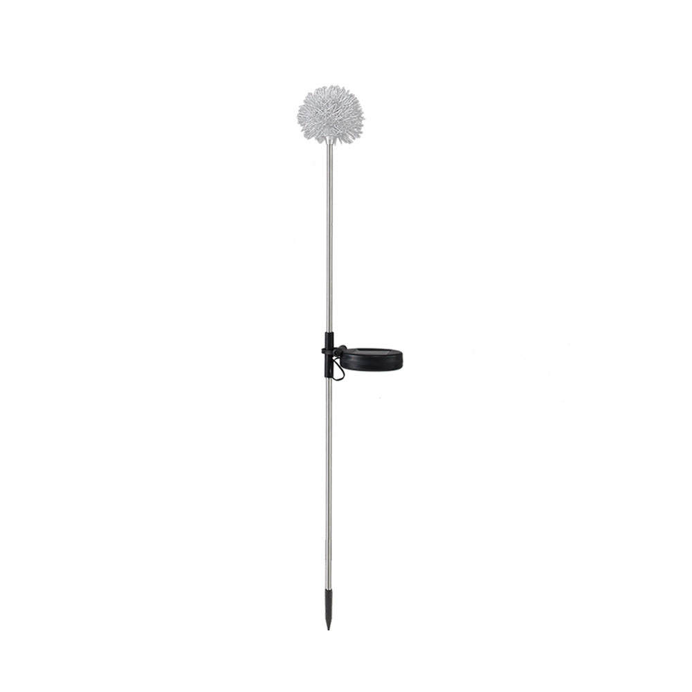 Cross-border LED solar aluminum wire ball dandelion lamp, outdoor ground insertion lawn lamp, courtyard decoration garden atmosphere lamp Item Picture