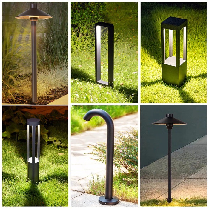 LED lawn lights, outdoor waterproof, simple Nordic courtyard lights, garden landscape, villa garden, community park floor lights full figure