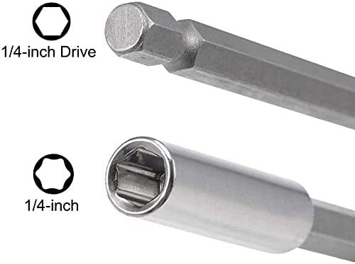 The extension rod of the screwdriver bit is stiffened by 1/4, with a magnetic air screwdriver bit connection rod, an extended sleeve rod, an electric screwdriver bit, and an air screwdriver nozzle details Picture