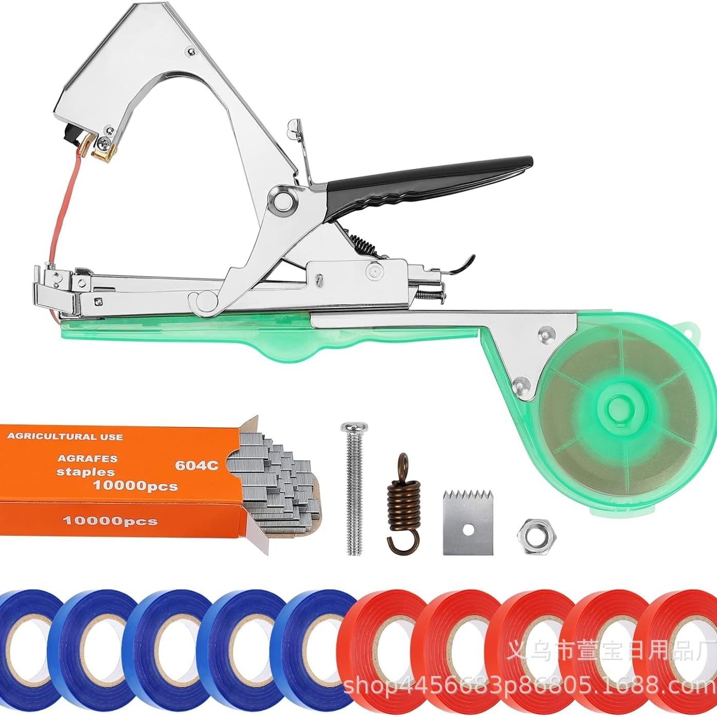 Cross-border new tapetool grape branch binding machine, tomato vine binding machine, binding machine, vine binding machine, cucumber vine binding machine Specification drawing