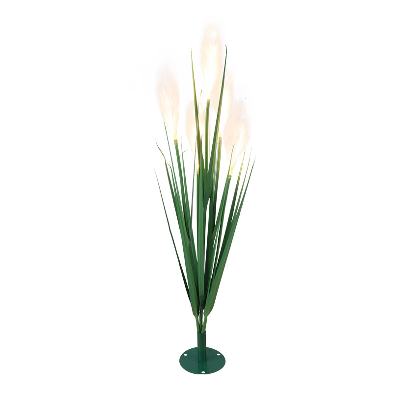 Cross-border solar reed lamps, outdoor courtyard garden lawn lamps, dog tail atmosphere decorative ground insert landscape lamps Item Picture