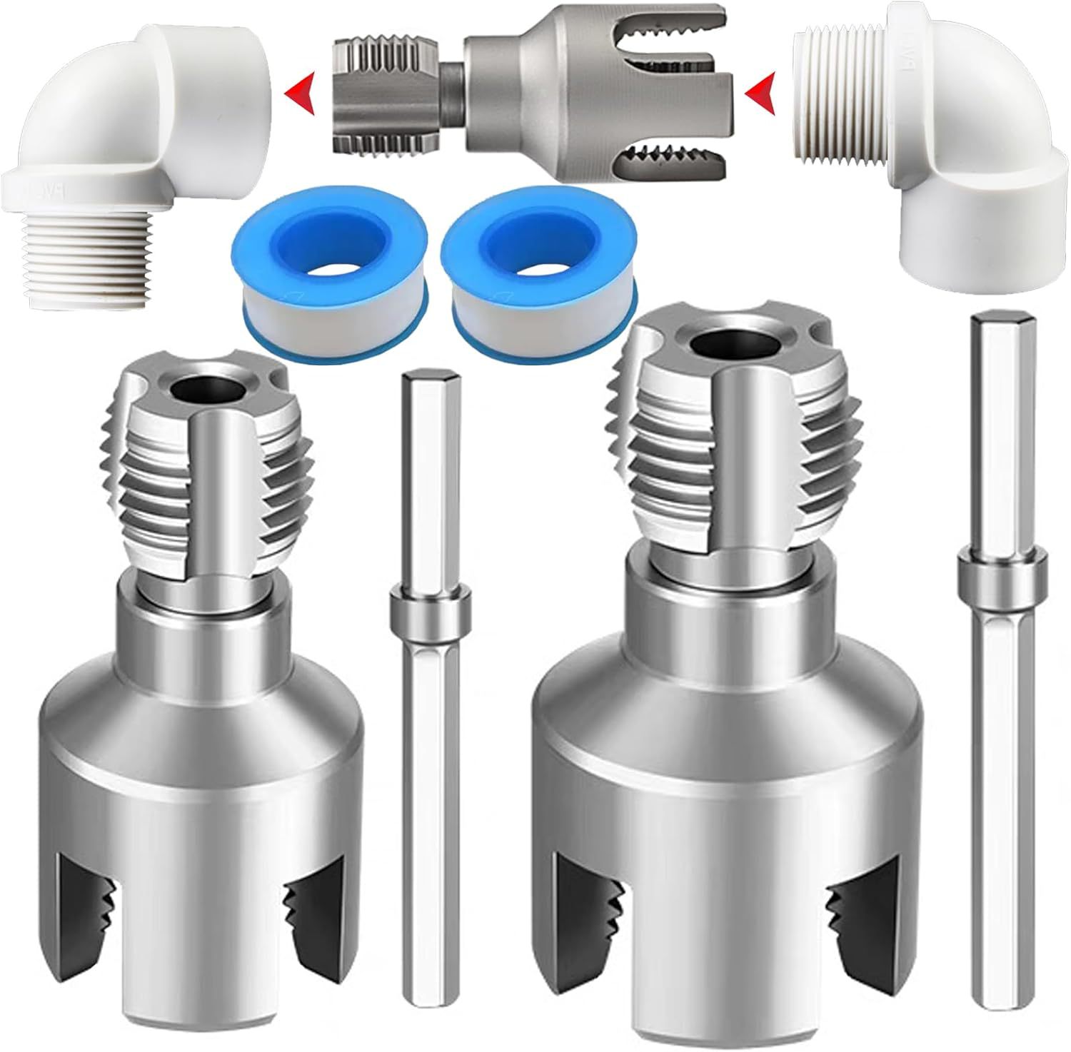 Cross-border PPR water pipe 4-point and 6-point internal and external thread integrated thread opener, sheet thread plastic pipe thread opener and threading tool undefined