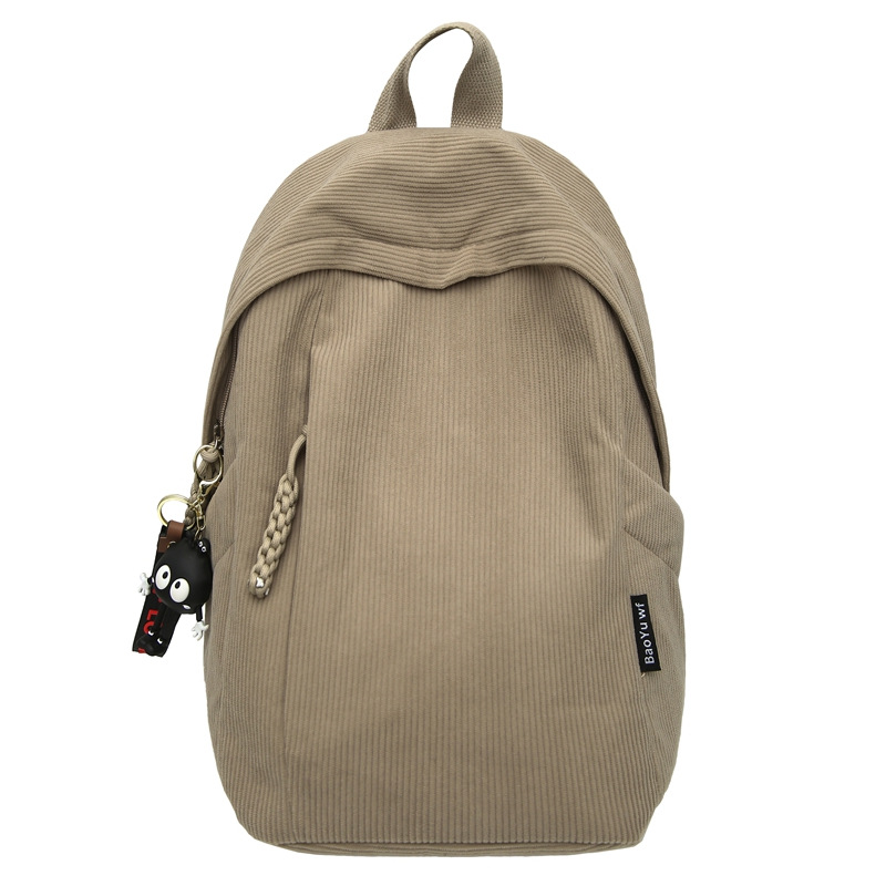 Japanese-style Instagram autumn and winter girl solid-color schoolbag, school style, high school and junior high school student backpack, versatile backpack for girls Item Picture
