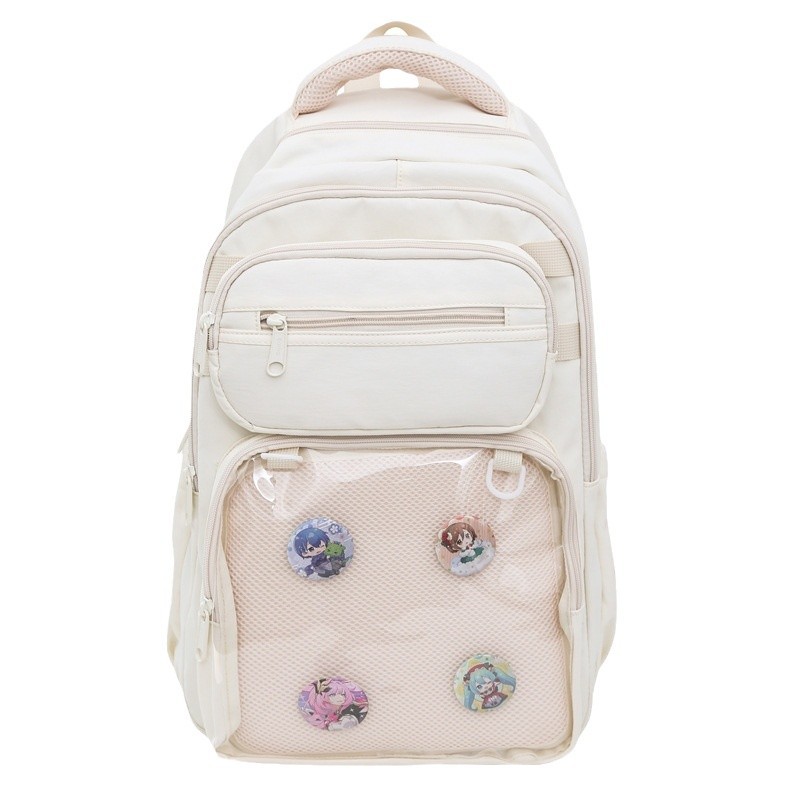 Little Bear schoolbag, schoolbag style, backpack, double shoulder, Korean style, versatile, primary school student, ins style, simple pain bag, double shoulder Item Picture