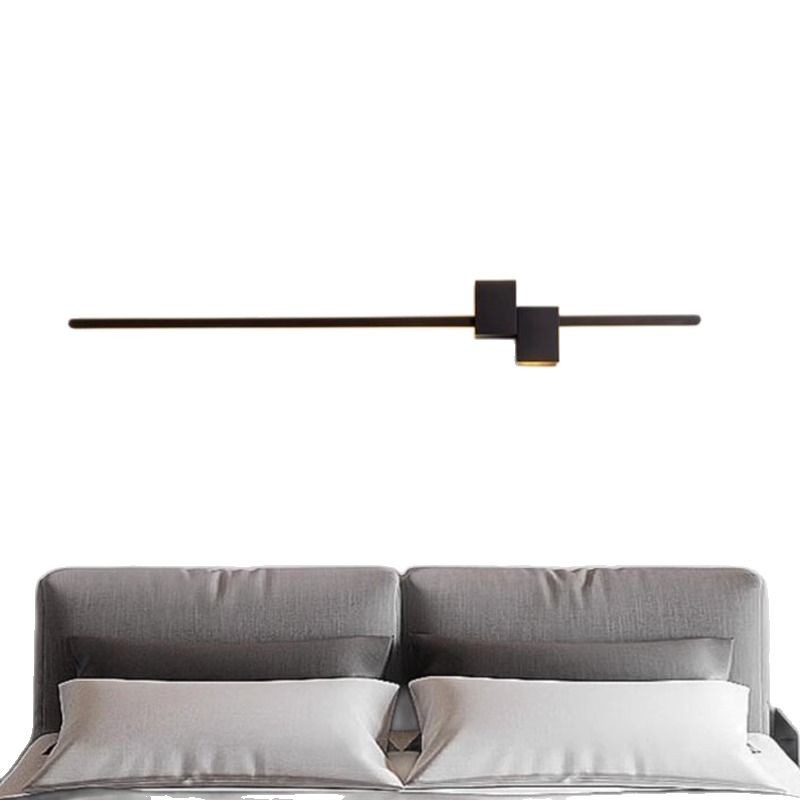 Long strip wall lamp, living room background wall grille, modern, simple, minimalist and light luxury one-line bedroom corridor bedside lamp Item Picture