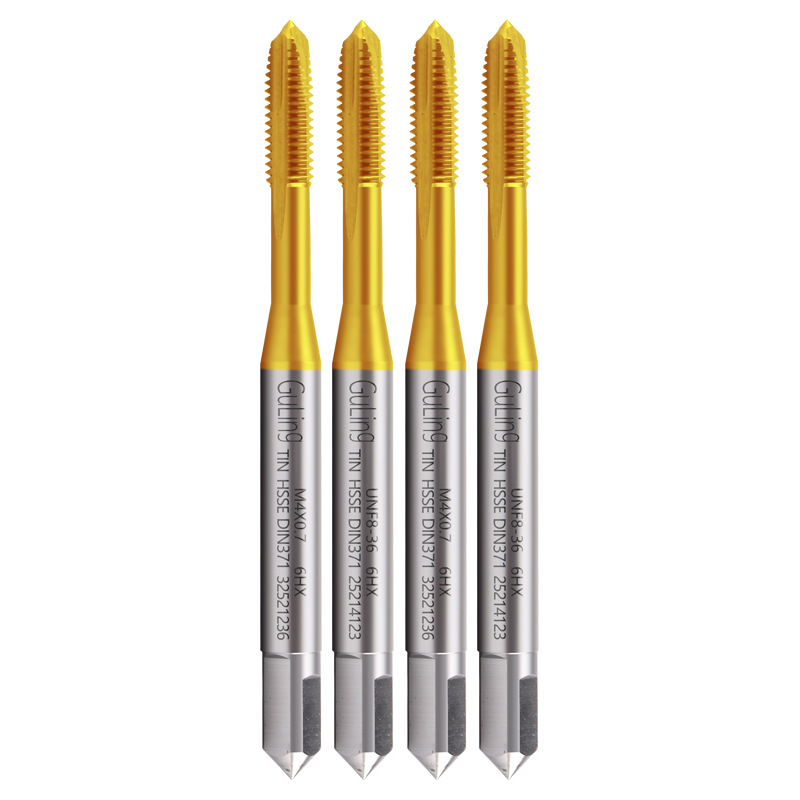 Imported high cobalt titanium-coated German standard end taps M2/4/6/8/12 stainless steel American-made taps UNC Item Picture