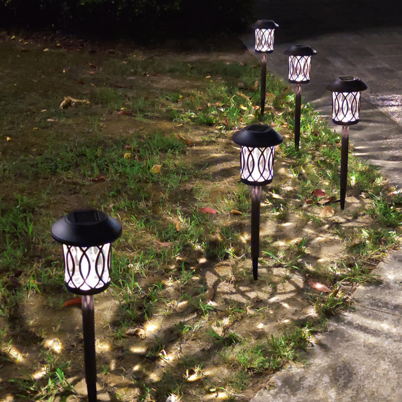 Solar-powered lawn lights, garden decorative landscape ground insert lights, villa atmosphere lights, courtyard night lights are super bright details Picture