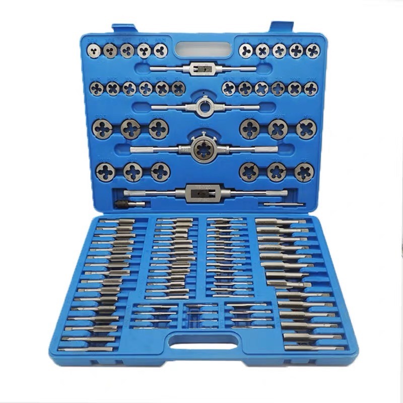 kt industrial grade 110-piece tap and die winch, metric thread tap and die 2-18m Item Picture