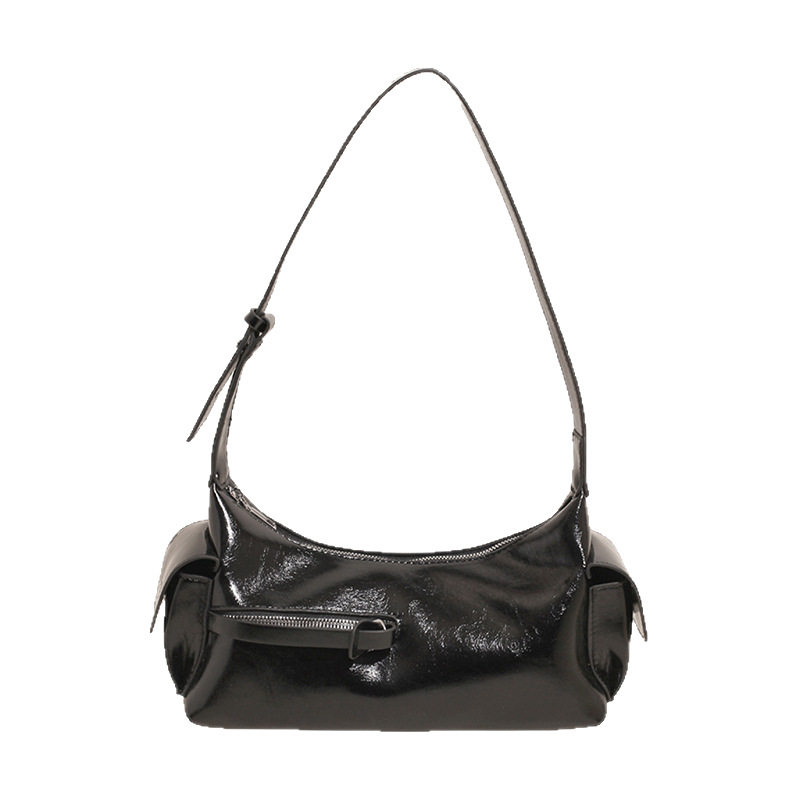 New Spring/Summer 2025 niche design fashionable hand-held underarm bag for women, high-quality solid color versatile shoulder bag Item Picture