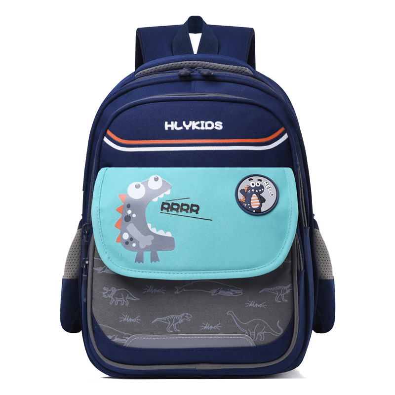 New kindergarten schoolbag for female primary school students in grades 1-2, cute cartoon color-blocking backpack, large capacity multi-layer double shoulder 3 Item Picture