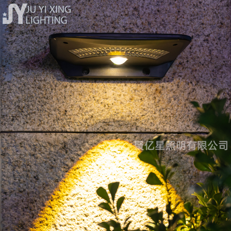 Solar garden lamps, waterproof solar shark wall lamps, outdoor solar sensor lamps, fence wall lamps, cross-border full figure