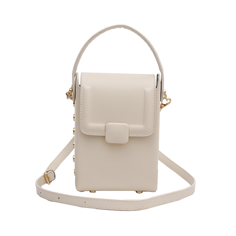 A new 2024 Korean-style niche women's handbag with contrasting colors, fashionable and trendy mobile phone bag, high-end commuting and versatile crossbody bag Item Picture