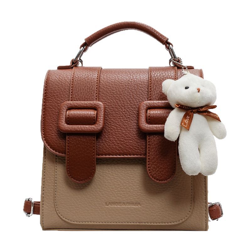 A new high-end, fashionable and trendy multi-functional backpack for women in 2025, featuring a stylish and stylish Korean style with lychee patterns Item Picture