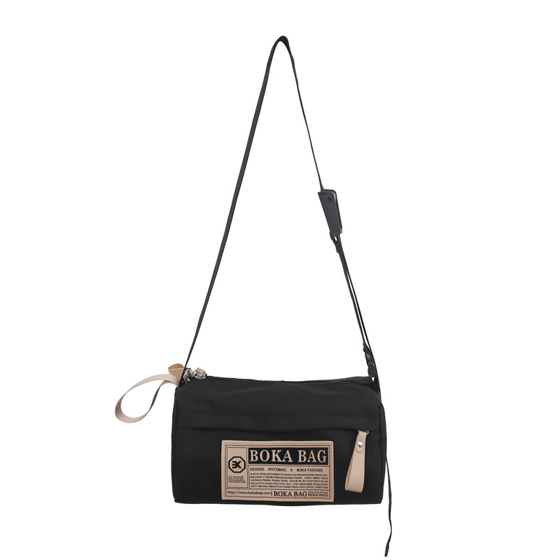 Japanese-style trendy nylon bag for women, Korean-style Instagram versatile commuting single-shoulder small square bag, casual student couple crossbody bag Item Picture