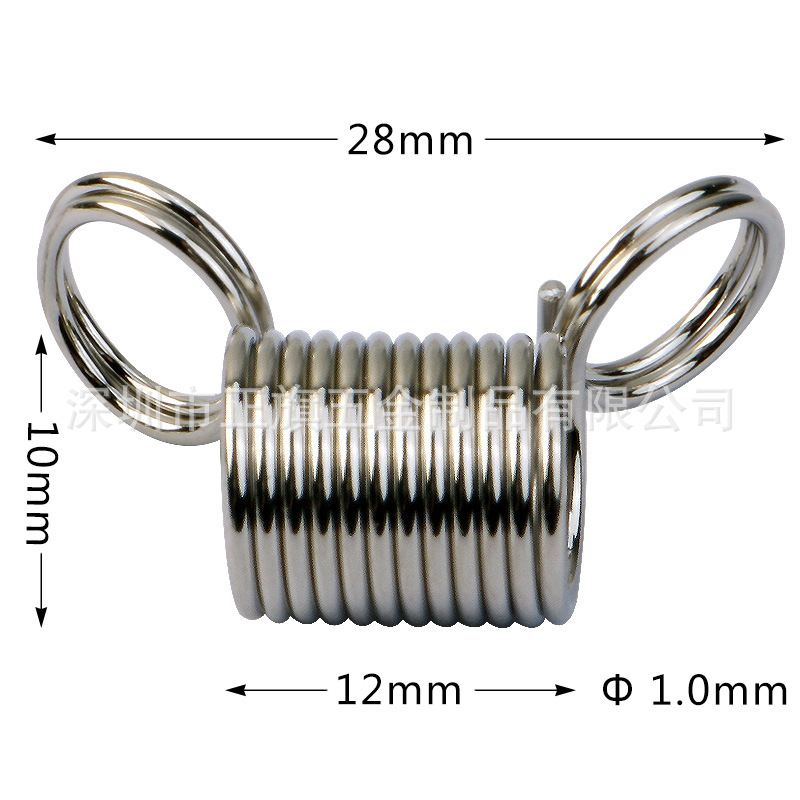DIY jewelry with beaded stop spring, anti-drop wire spring, string beaded stop clamp Specification drawing