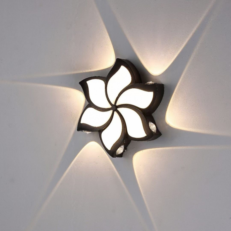 LED simple and modern wall lamps, geometric shape courtyard line lamps, beautiful symbol marking background decoration letter lamps Specification drawing